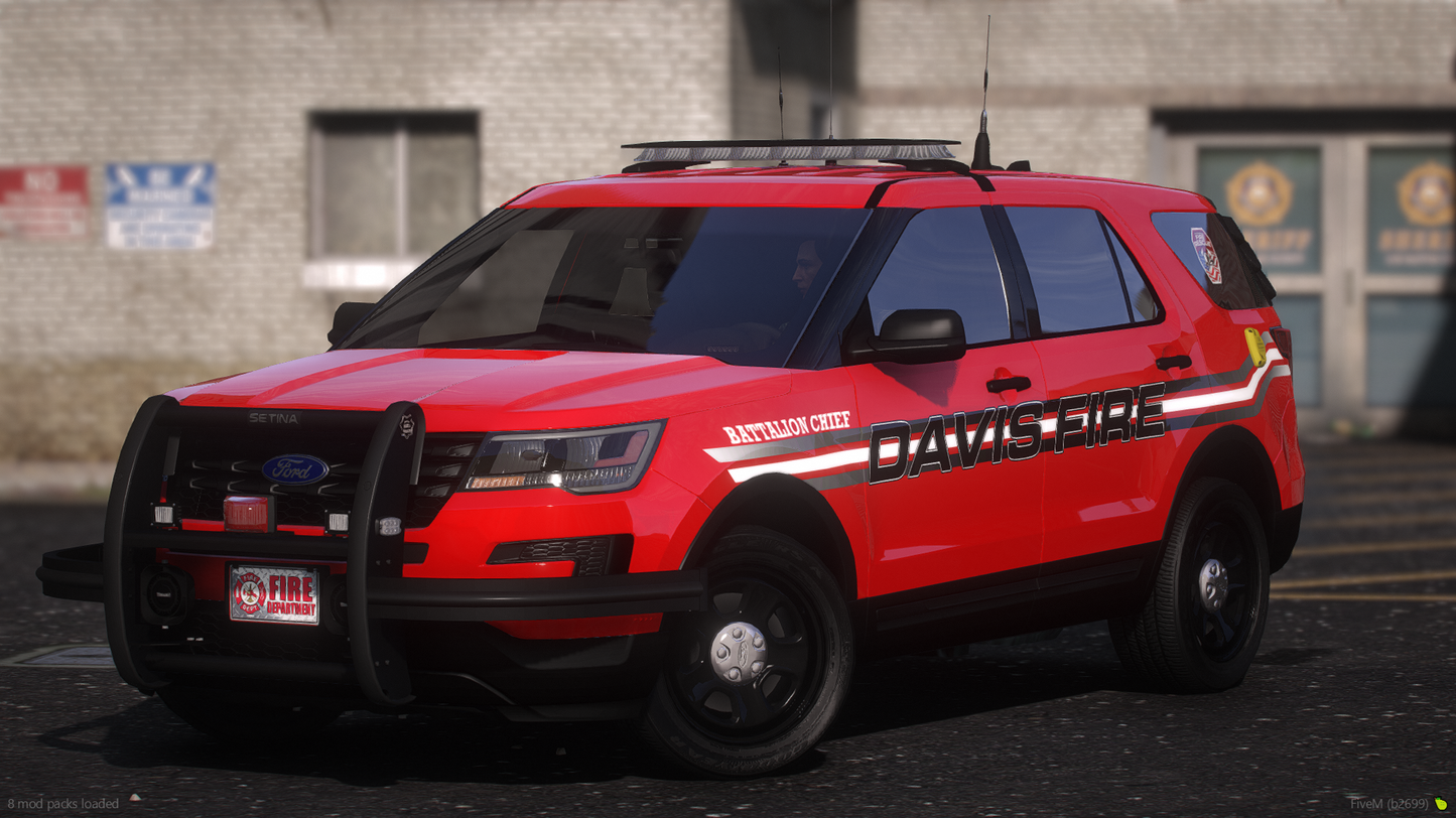 NON ELS 2019 Fire Department Battalion Chief SUV Vehicle
