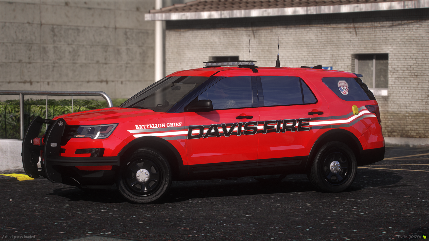 NON ELS 2019 Fire Department Battalion Chief SUV Vehicle