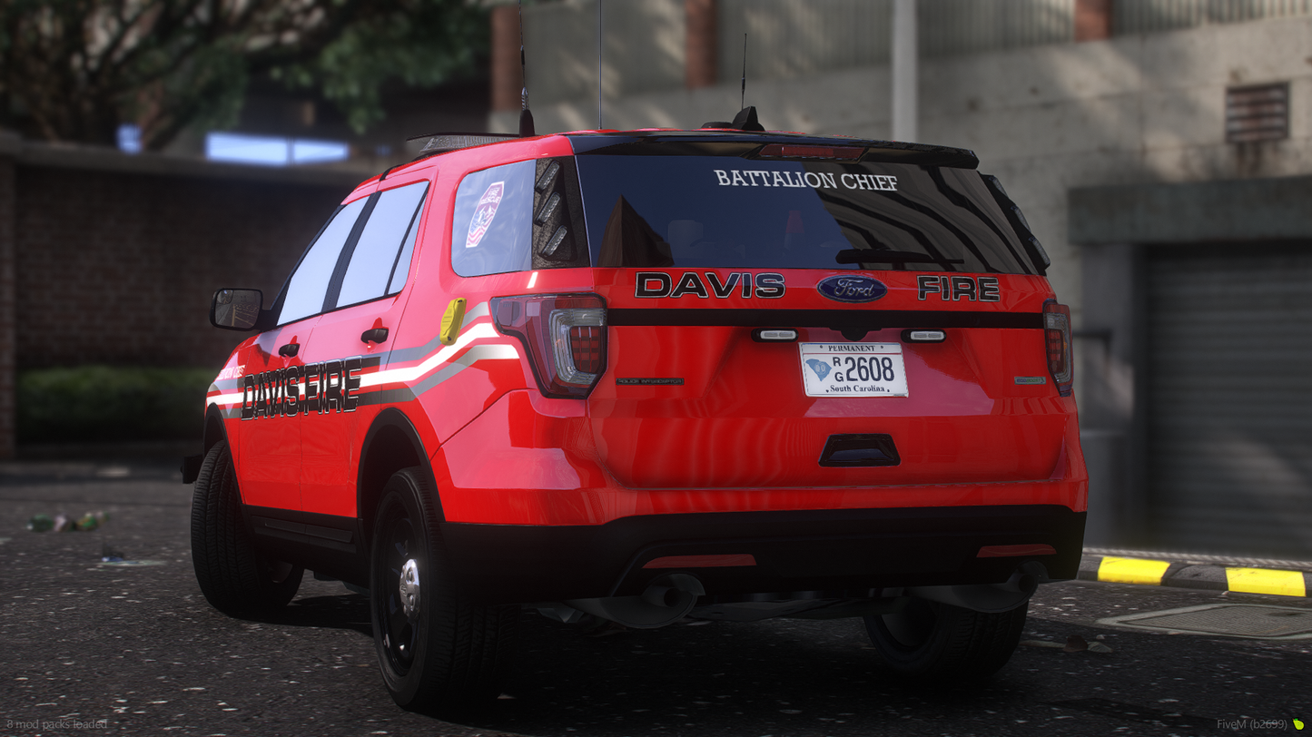 NON ELS 2019 Fire Department Battalion Chief SUV Vehicle