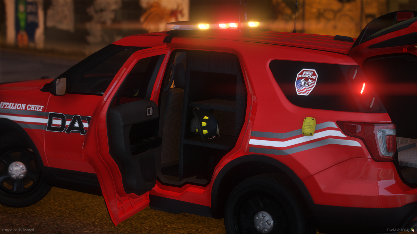 NON ELS 2019 Fire Department Battalion Chief SUV Vehicle