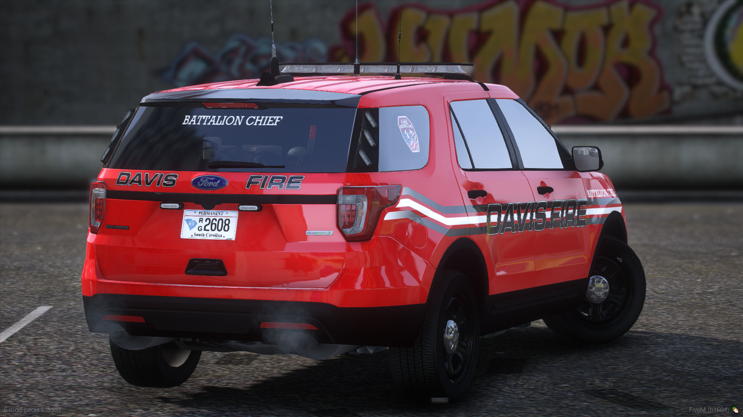 NON ELS 2019 Fire Department Battalion Chief SUV Vehicle
